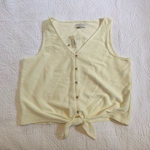Madewell Texture & Thread Tie-hem Blouse